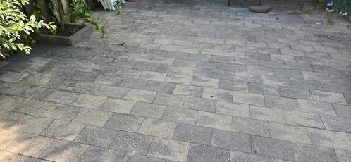 Gratis ophalen = Zelf eruit halen Tuinklinkers grijs/beige, Tuin en Terras, Tegels en Klinkers, Gebruikt, Klinkers, Beton, 10 m² of meer