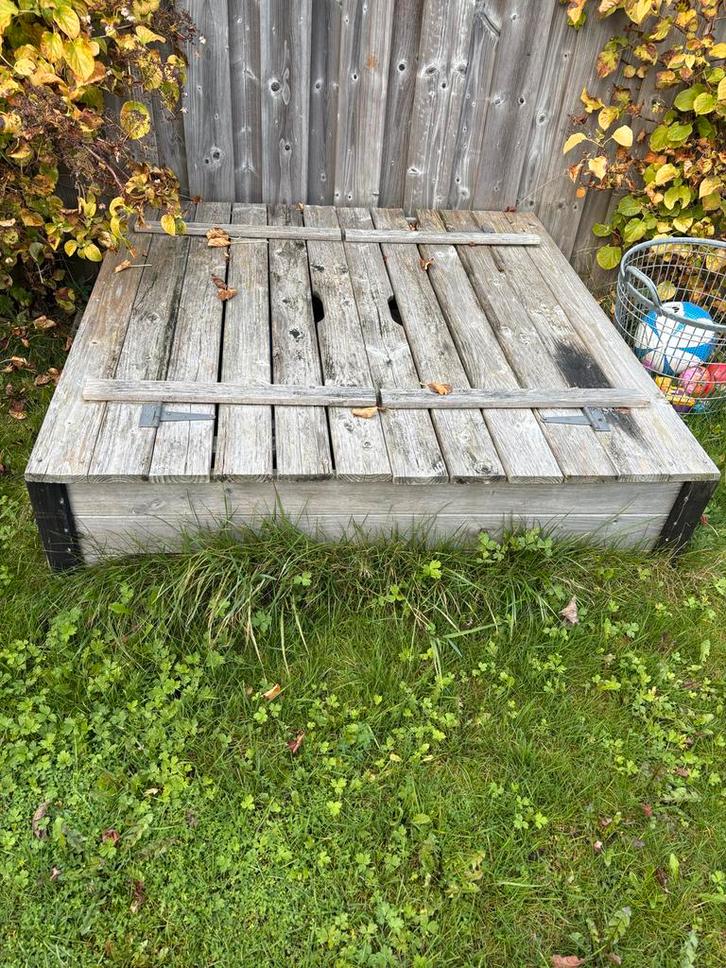Houten Zandbak met Deksel, Kinderen en Baby's, Speelgoed | Buiten | Zandbakken, Zo goed als nieuw, Ophalen