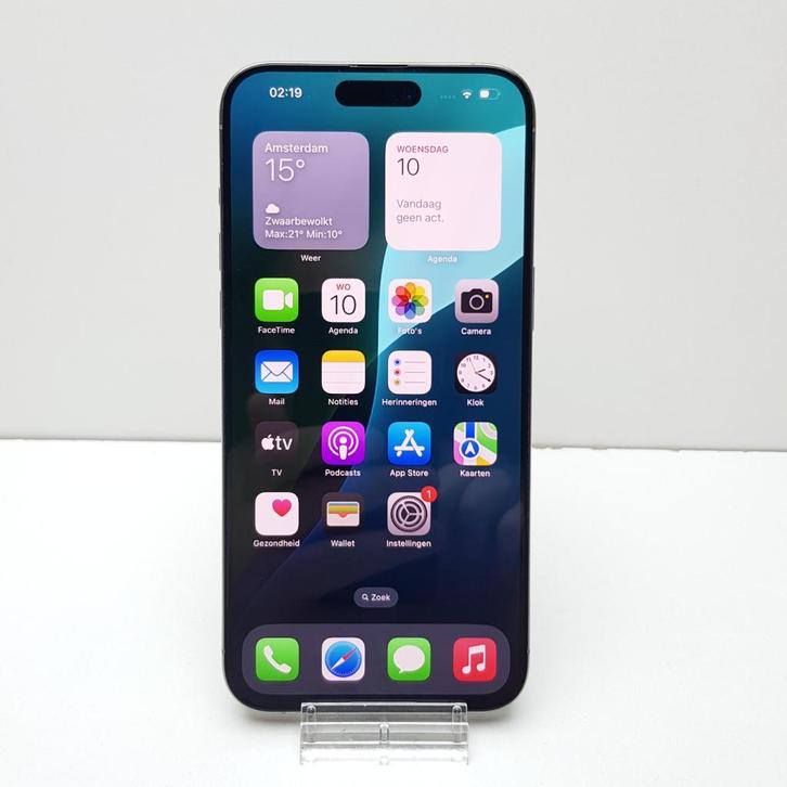 iPhone 15 Pro Max 256GB Natural Titanium, Telecommunicatie, Mobiele telefoons | Apple iPhone, Zo goed als nieuw