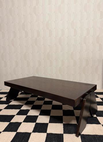Vintage salontafel hout japandi palissander stijl brutalist beschikbaar voor biedingen