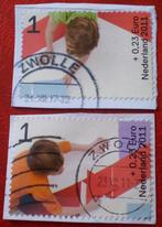 Nederland - 2x Kinderpostzegels - 2011, Verzenden, Na 1940, Gestempeld