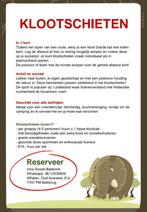 Klootschieten te huur!, Ophalen, Zo goed als nieuw