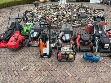Partij opknap grasmaaiers en tuinmachines beschikbaar voor biedingen
