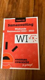 ExamenOverzicht - Samenvatting Examenstof Wiskunde VMBO KB, Ophalen, Nederlands, Overige niveaus, ExamenOverzicht