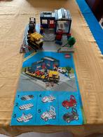 Brandweergarage en oplegger met 3 autootjes en handleiding, Ophalen, Gebruikt