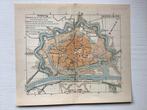 Plattegrond ANWB kaart Middelburg litho, Verzenden