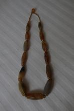 Vintage Art Deco stijl agaat ketting c 1970, Ophalen of Verzenden, Dames