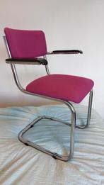 paars/diep roze designstoel Gispen style, Ophalen, Zo goed als nieuw, Overige kleuren, Eén