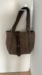 Tas leer taupe handtas, Sieraden, Tassen en Uiterlijk, Tassen | Damestassen, Ophalen of Verzenden, Zo goed als nieuw, Handtas