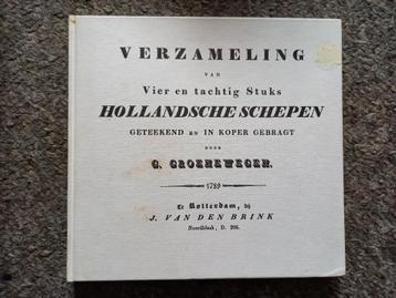 Verzameling van 84 Hollandsche Schepen in kopergravure beschikbaar voor biedingen