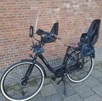 Gazelle bloom C7 moederfiets met bobike zitjes als nieuw, Fietsen en Brommers, Fietsen | Dames | Moederfietsen, Ophalen, 2 zitjes