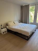 Emma metalen bed incl matras, Ophalen, Zwart, Tweepersoons, Zo goed als nieuw