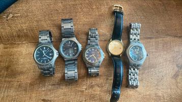 5 horloges beschikbaar voor biedingen