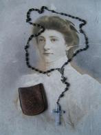 rozenkrans ketting nr QQ 454, Verzenden, Sieraad