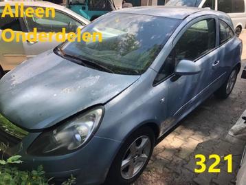 Onderdelen Opel Corsa Benzine Grijs/Blauw 2007 beschikbaar voor biedingen
