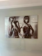 Schilderij van glas, Verzenden, Zo goed als nieuw, Schilderij, 100 tot 125 cm