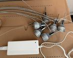 Rail met spots., Huis en Inrichting, Lampen | Spots, Gebruikt, Metaal of Aluminium, Ophalen of Verzenden, Led