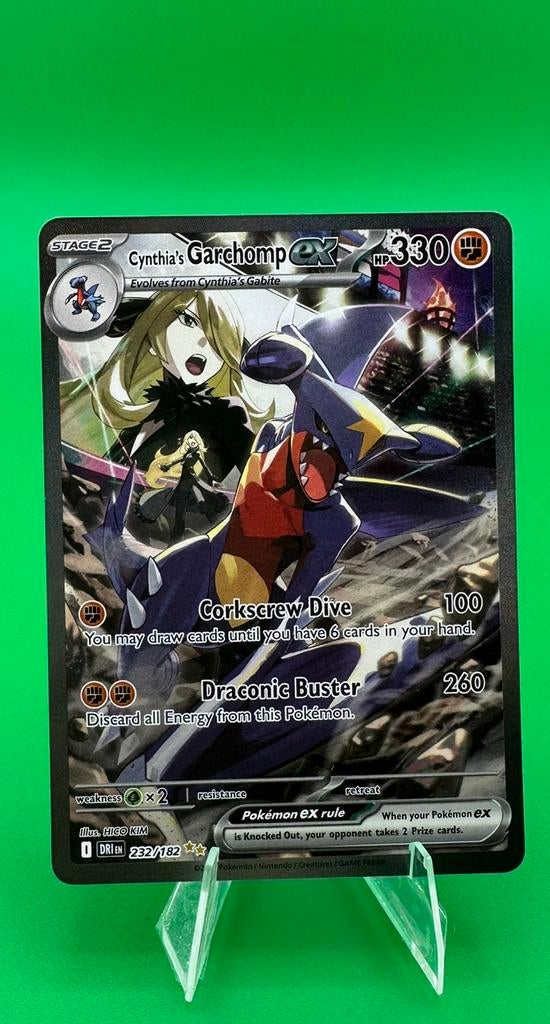 Cynthia’s Garchomp EX 232 / 182, Ophalen of Verzenden, Zo goed als nieuw