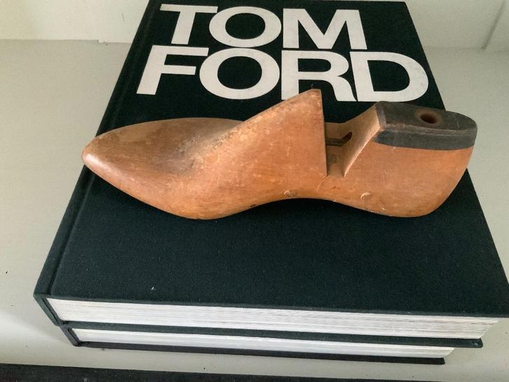 Oude brocante vintage houten schoenleest schoenmal mal, Antiek en Kunst, Curiosa en Brocante, Ophalen