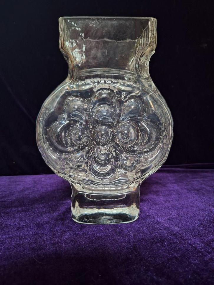 Glasbruk Lars Hellsten Vintage Vaas Zweden, Antiek en Kunst, Kunst | Designobjecten, Ophalen of Verzenden