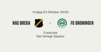 NAC - FC Groningen  2x Businesstickets (naast elkaar), Tickets en Kaartjes, Losse kaart, Twee personen, Oktober