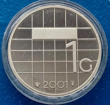 1 gulden 2001 Beatrix - Proof   beschikbaar voor biedingen
