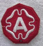Embleem US WW2 9th Army SSI afmeting 6,5 x 6,5 cm., Verzamelen, Ophalen of Verzenden, Landmacht, Amerika, Embleem of Badge