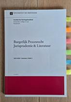 Burgerlijk Procesrecht Jurisprudentie & Literatuur UvA, Ophalen of Verzenden, Alpha, Zo goed als nieuw, WO