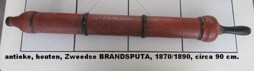 uniek, originele houten Zweedse BRANDSPUTA jaren 1880, Antiek en Kunst, Antiek | Overige Antiek, Ophalen of Verzenden