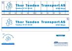 Vrachtauto decal 1:50 Thor Tenden Noorwegen (trailer) type 3, Verzenden, Nieuw, Bus of Vrachtwagen, Overige merken