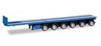 Herpa Nooteboom ballast trailer 6-assig, enzianblue, Hobby en Vrije tijd, Modelauto's | 1:87, Ophalen of Verzenden, Nieuw, Bus of Vrachtwagen