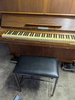 Zimmerman piano met kruk, Muziek en Instrumenten, Piano's, Ophalen, Gebruikt, Bruin, Piano