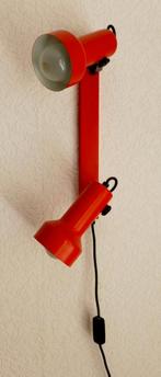 vintage/retro  wandlamp oranje jaren 70, Huis en Inrichting, Lampen | Wandlampen, Ophalen, Gebruikt, Metaal, Jaren 70