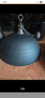 2 zgan zwaar metalen hanglampen 71cm cm, Ophalen, Zo goed als nieuw, Metaal, Minder dan 50 cm