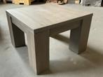 Stevige, nieuwe eikenhouten tafeltjes, Ophalen, Minder dan 45 cm, Vierkant, Nieuw