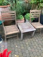 Tuinset hardhout, Tuin en Terras, Tuinstoelen, Ophalen, Zo goed als nieuw, Hout
