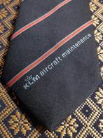 KLM stropdas Aircraft Maintenance blauw Luchtvaart Maatschap, Ophalen of Verzenden, Nieuw, Overige typen