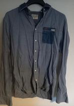 Overhemd denim look, maat L Silver Creek, Ophalen of Verzenden, Zo goed als nieuw, Blauw, Halswijdte 41/42 (L)