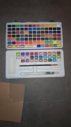 Mikkelhus Aquarelverf Set Verfset met 120 diverse kleuren, Antiek en Kunst, Ophalen of Verzenden