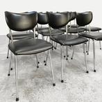 Vintage De Wit stoelen, info/prijs/aantal in beschrijving., Huis en Inrichting, Stoelen, Ophalen, Gebruikt, Zwart, The haystack