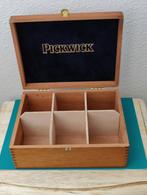 Prachtige vintage houten Pickwick theedoos met 6 vakken, Huis en Inrichting, Keuken | Keukenbenodigdheden, Verzenden, Zo goed als nieuw