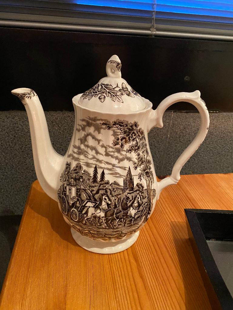 Myotts Staffordshire koffie-/theepot, Antiek en Kunst, Ophalen of Verzenden
