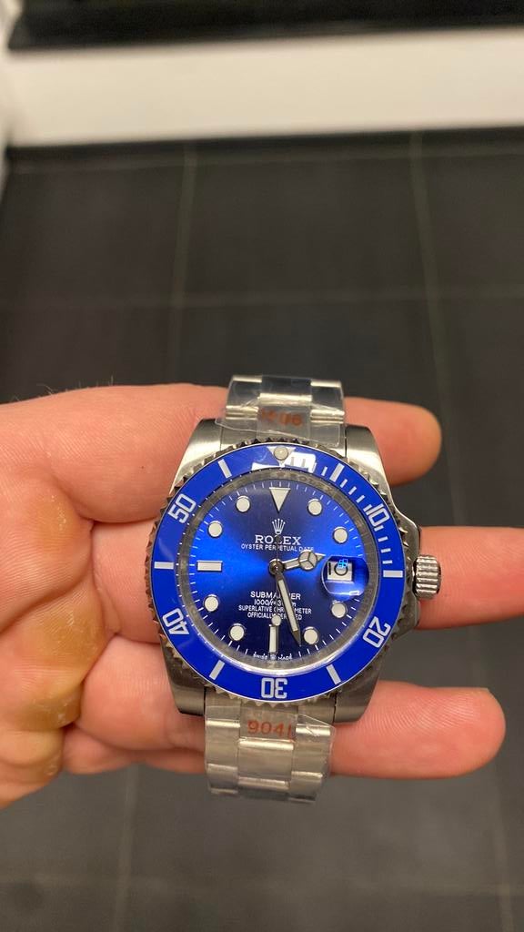 Submarine smurf super cloneet glode lock mechanisme, Sieraden, Tassen en Uiterlijk, Sporthorloges, Zo goed als nieuw, Android