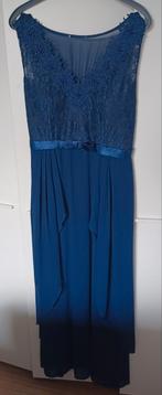 Elegante gala-/trouwjurk - Boudoir Ootmarsum - zgan, Kleding | Dames, Jurken, Ophalen, Boudoir, Blauw, Maat 42/44 (L)