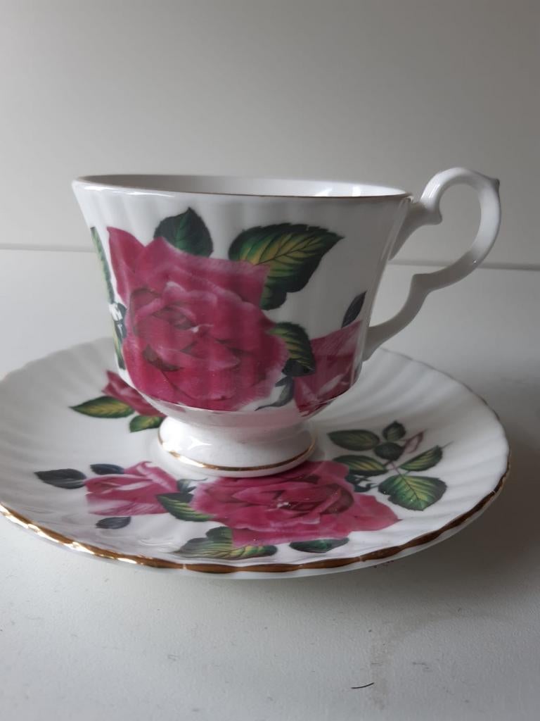 Royal Windsor Fine bone China nieuwstaat, Verzamelen, Porselein, Kristal en Bestek, Ophalen, Zo goed als nieuw, Porselein, Kop en/of schotel