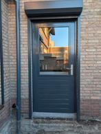 Achterdeur antraciet blauwe binnenzijde wit 93x221.5 cm, Doe-het-zelf en Verbouw, Deuren en Horren, Ophalen, Buitendeur, 200 tot 215 cm