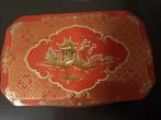 Oude bewaarblik met Chinees decor, Verzamelen, Blikken, Ophalen of Verzenden, Gebruikt, Overige, Overige merken