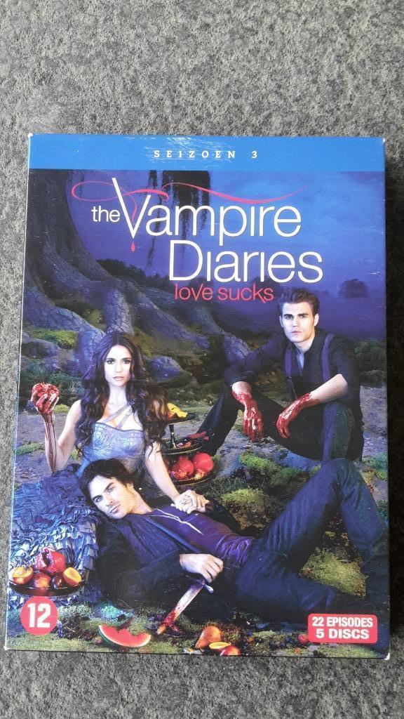 DVD box tv serie Vampire Diaries seizoen 3, Cd's en Dvd's, Dvd's | Tv en Series, Gebruikt, Boxset, Vanaf 12 jaar, Ophalen of Verzenden