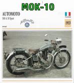Mok-10 motorkaart automoto 500 a 30 sport 1933, Ophalen of Verzenden, Zo goed als nieuw, Motoren