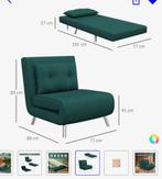 LBB Slaapstoel Uitklapbaar - Ideaal Logeerbed, Ophalen, Gebruikt, 190 cm of minder, Groen